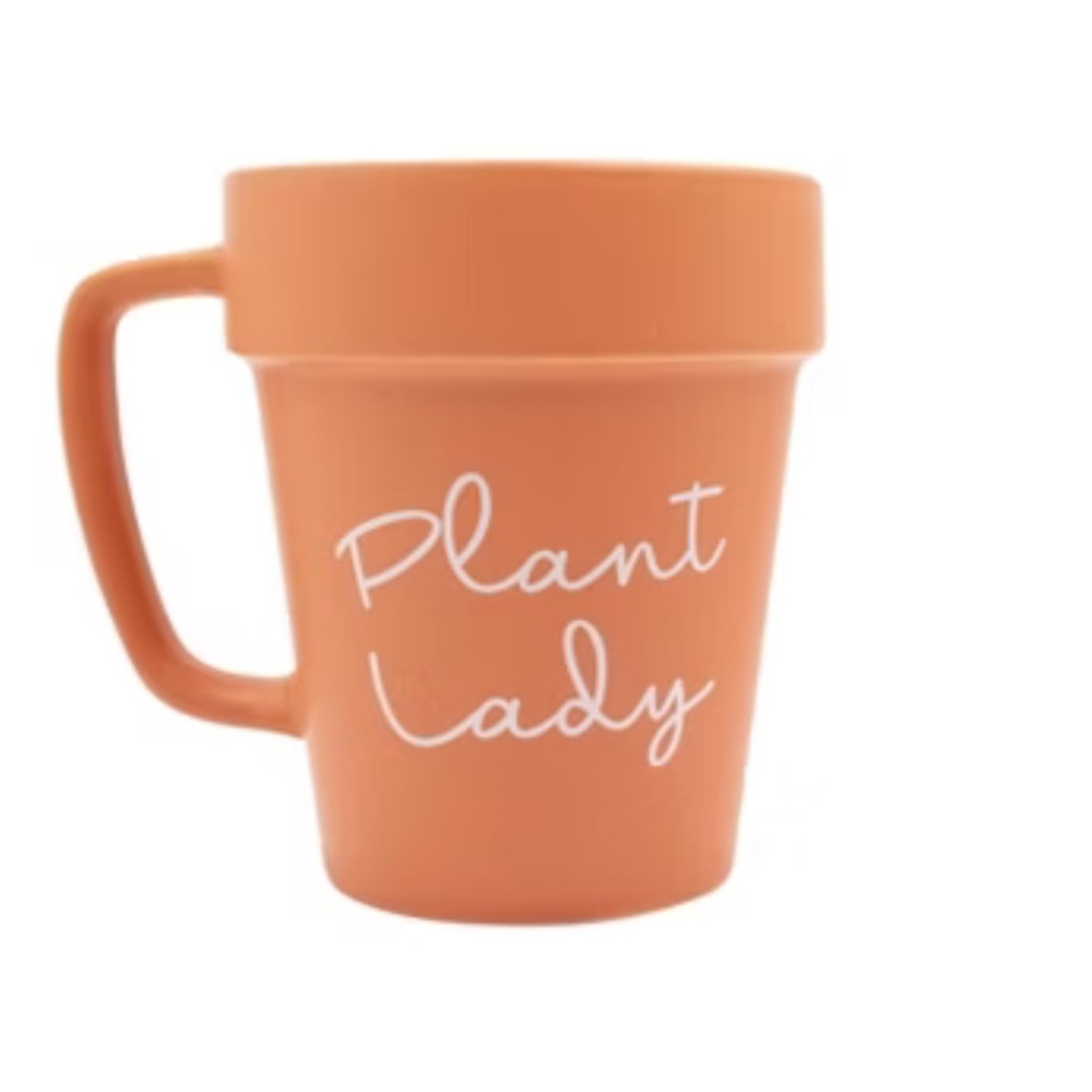 UO PLANT LADY MUG terracotta pot planter pottery pot cup coffee tea GIFT new big